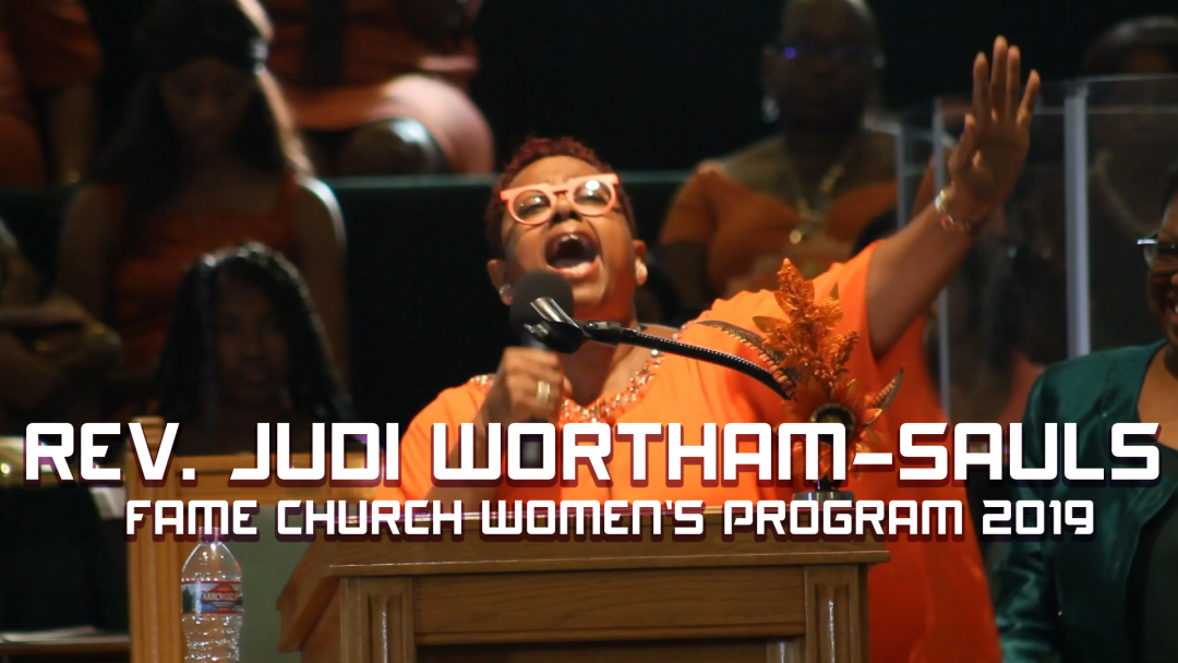 Rev. Judy Wortham-Sauls at FAME Church Women’s Program 2019