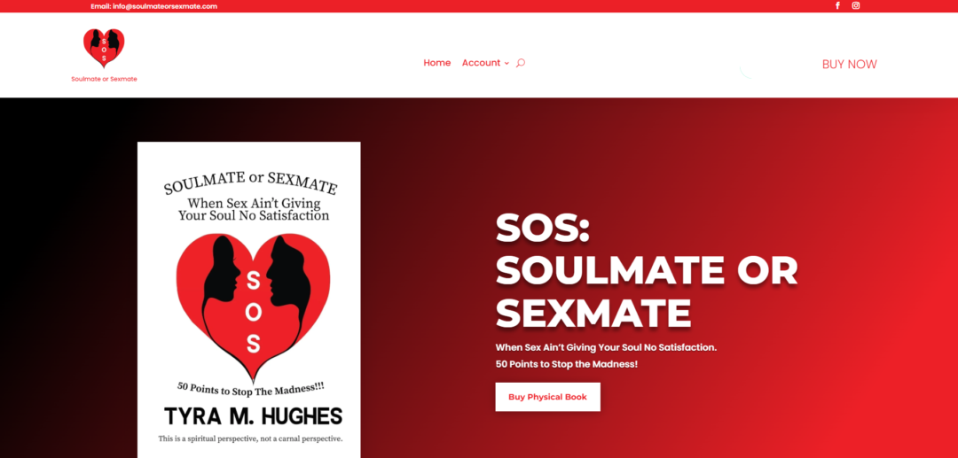 Building A Book Publishing Website for Soulmate Or Sexmate by Tyra Hughes