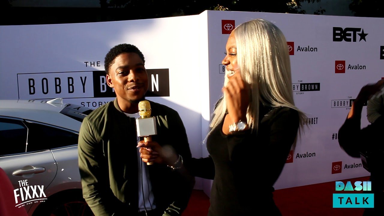 BET Premier of the Bobby Brown Story: Red Carpet interview w/ Perris Drew